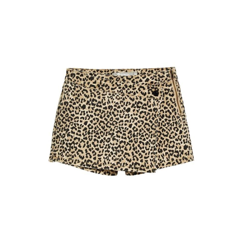 Tractr Girls  Jeans Overflap Skort, Beige